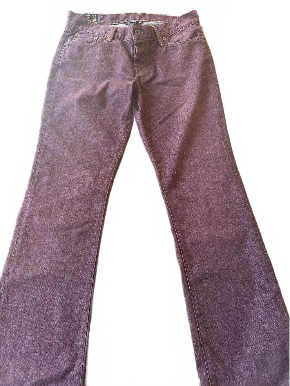 Lucky Brand Maroon Bootcut Jeans Womens 10/30 Made USA